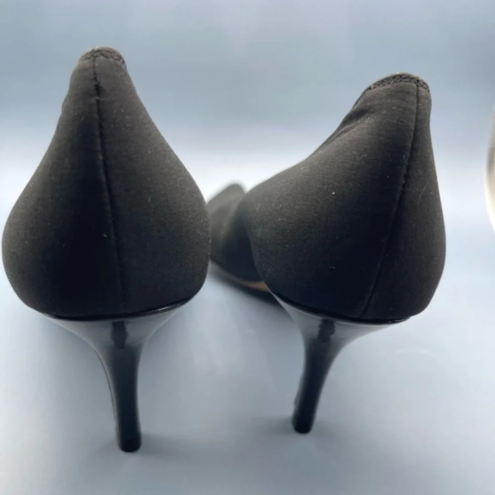 Bruno Magli Novati Peep Toe Kitten Heel Pumps, Black, Size 10, NWOT - Picture 6 of 9